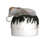 WHJSSF Cappelli di Natale della peluche degli uomini e delle donne di stampa dell'aquila calva, cappucci adulti del partito di festa