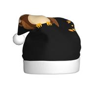 WHJSSF Cappello di Natale con gufo sotto il cielo stellato per accessori di qualità per adulti morbido, leggero e soffice