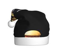 WHJSSF Cappello di Natale con immagine di bambola di hamburger che guida un'auto, per adulti, un regalo divertente e durevole per uomini e donne