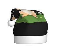 WHJSSF Cappello di Natale con immagine di coniglietto che soffia i denti di leone, per adulti, un regalo divertente e durevole per uomini e donne