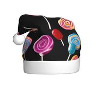 WHJSSF Cappello di Natale con immagine di lecca-lecca di Halloween per adulti che lo rende un regalo divertente e durevole per uomini e donne