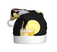 WHJSSF Cappello di Natale con immagine di tè al limone ghiacciato per adulti, un regalo divertente e durevole per uomini e donne