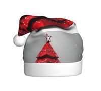 WHJSSF Cappello di Natale con immagine rossa dell'albero di Natale per adulti che lo rende un regalo divertente e durevole per uomini e donne