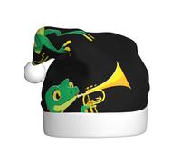 WHJSSF Cappello di Natale con lucertola che soffia una tromba modello durevole per adulti per Halloween, Natale, Capodanno