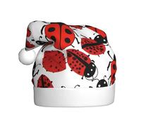 WHJSSF Cappello di Natale con motivo a coccinelle infinito maculato per accessori di qualità per adulti morbido, leggero e soffice