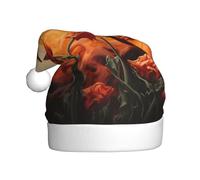 WHJSSF Cappello di Natale con motivo uccello fenice nella scintilla durevole per adulti per Halloween, Natale, Capodanno