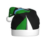 WHJSSF Cappello di Natale con quadrifoglio verde con immagine di barca a vela per adulti, un regalo divertente e durevole per uomini e donne