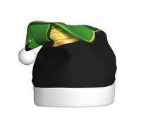 WHJSSF Cappello di Natale del modello del trifoglio della moneta d'oro per adulti adatto per Halloween, Natale e Capodanno usura