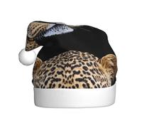 WHJSSF Cappello di Natale malinconico leopardo per adulti morbido, leggero uso della festa di vacanza