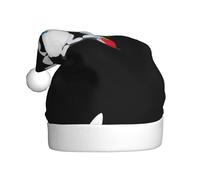 WHJSSF Cappello di Natale per adulti con immagine di coniglio grigio che tira ravanello che lo rende un regalo divertente e durevole per uomini e donne