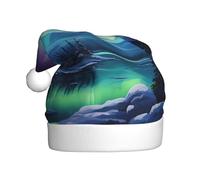 WHJSSF Cappello natalizio con immagine dell'aurora boreale per adulti, regalo per uomini e donne