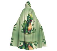 WHJSSF Clover Dinosaur Picture Halloween Adult Hooded Cloak è un mantello super grande, confortevole e resistente