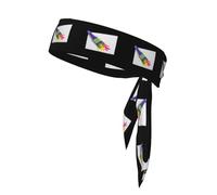 WHJSSF Colori colorati su carta bianca Immagine Sport Foulard double face asciugatura rapida, traspirante per donne, ragazze e uomini
