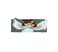 WHJSSF Cute little angel Prints Baby Bow Headband - Coperta morbida ed elastica per neonati per servizi fotografici e baby shower