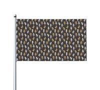 WHJSSF Dancing Feather Prints - Bandiere decorative per esterni, 9 x 1,5 m, in poliestere vivace per cortile, patio e feste