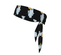 WHJSSF Fantasma con palloncino d'amore Immagine Sport Foulard double face asciugatura rapida, traspirante per donne, ragazze e uomini