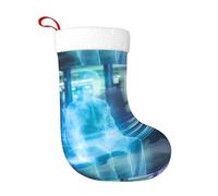 WHJSSF Fantasma in The Station Seat Picture Christmas Decorative Calze morbide, leggere, con una buona sensazione tattile per Halloween e Capodanno