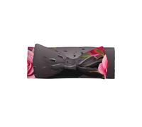 WHJSSF Fascia per capelli con fiocco per bambini, con stampa di pietre e rose, morbida ed elastica, per servizi fotografici e baby shower