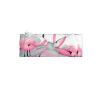 WHJSSF Fascia per capelli con fiocco rosa con fenicottero - Morbida ed elastica coperta per neonati per servizi fotografici e baby shower