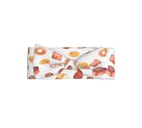 WHJSSF Fascia per capelli per neonati con stampa di pane dipinto, morbida ed elastica, accessorio per servizi fotografici e baby shower, copricapo delicato, carino e adorabile per neonati