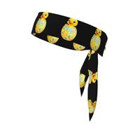WHJSSF Foulard sportivo double-face con piccola anatra gialla sull'uovo di Pasqua per donne e uomini, regolabile per tutte le circonferenze della testa