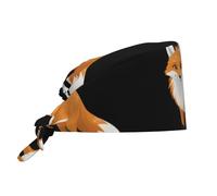 WHJSSF Fox on the Snow - Berretto da lavoro per donne e uomini, regolabile, assorbente, traspirante