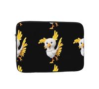 WHJSSF Funny Little Stupid Chicken Prints - Custodia portatile per laptop da 10 pollici, per viaggi d'affari, scuola, ufficio, uso quotidiano