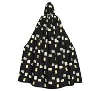 WHJSSF Happy Every Day Prints, mantello con cappuccio per adulti, per Halloween, super grande, senza cerniera