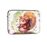 WHJSSF Jumping Little Squirrel Prints, custodia portatile per laptop da 12 pollici, per viaggi d'affari, scuola, ufficio, uso quotidiano