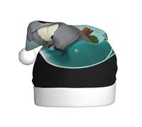 WHJSSF Koala nella bolla Stampa Cappelli di Natale della peluche degli uomini e delle donne, cappucci adulti del partito di festa di Capodanno