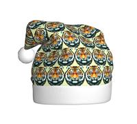 WHJSSF Little Fat Tiger Head Picture - Cappello natalizio per adulti, con tesa morbida e soffice, leggero e confortevole
