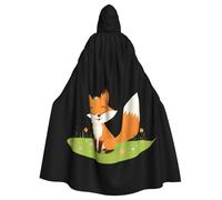 WHJSSF Little Fox in the field, mantello con cappuccio per Halloween, per adulti, da indossare durante Halloween, giochi di ruolo