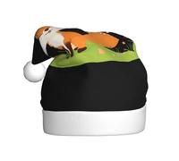WHJSSF Little Fox in the field Pattern Cappello di Natale per adulti Adatto per Halloween, Natale e Capodanno