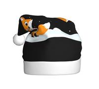 WHJSSF Little Fox Under the Snow Pattern Cappello di Natale per adulto accessorio di qualità morbido, leggero e soffice