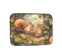 WHJSSF Little Squirrel - Custodia portatile per laptop da 10", per viaggi d'affari, scuola, ufficio, uso quotidiano