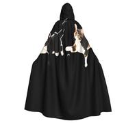 WHJSSF Mantello con cappuccio con papillon per Halloween, per adulti, per feste in costume, cosplay