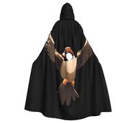 WHJSSF Mantello con cappuccio per adulti che giocano a passero, per Halloween, per giochi di ruolo