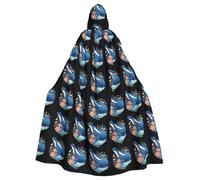 WHJSSF Mantello con cappuccio per adulti, per giochi di ruolo, costumi da palcoscenico, feste, facile da pulire