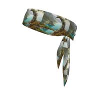 WHJSSF Moon Rock By The Sea - Foulard sportivo double-face, asciugatura rapida, traspirante, per donne, ragazze e uomini