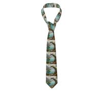 WHJSSF Moon Rock By The Sea Picture - Cravatta da uomo morbida e confortevole per affari, tutti i giorni, lavoro, compleanno, matrimonio, festa, banchetto, 145 x 8 cm, facile da pulire