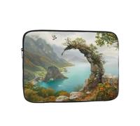 WHJSSF Moon Rock by The Sea Prints, custodia portatile per laptop da 13", per viaggi d'affari, scuola, ufficio, uso quotidiano