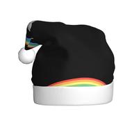 WHJSSF Oche volano nell'arcobaleno Cappello di Natale durevole per adulti per Halloween, Natale, Capodanno