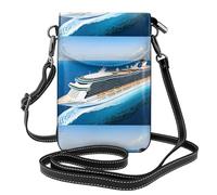 WHJSSF Piccola borsa per cellulare da 19,3 x 12,4 cm, in pelle stampata, a tracolla, custodia per telefono da donna, perfetta per passeggiate, campeggio