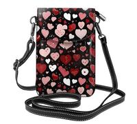 Whjssf Piccola borsa per telefono cellulare 19,3 x 12,4 cm Give You Unlimited Love in pelle stampata a tracolla custodia per telefono da donna, perfetta per passeggiate, campeggio