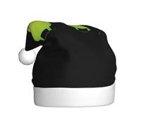 WHJSSF Piccolo mostro che si tiene per mano Cappello di Natale stampato per adulti per uomini e donne abbigliamento fascia per occasioni festive