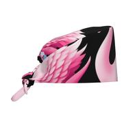 WHJSSF Pink Swan Walking Slowly by The River, berretto da lavoro per donne e uomini, regolabile, assorbe il sudore e traspirante