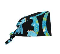 WHJSSF Please go to The Lovely Zoo Pattern Cleaning Working Cap per donne e uomini, regolabile sudore assorbente traspirante nero