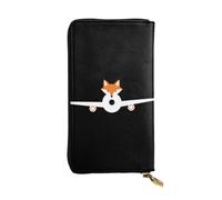 WHJSSF Portafoglio lungo da donna in pelle con tasca portamonete con | Organizer in ecopelle resistente, regalo per mamma, fidanzata, piccola volpe che segue il suo sogno