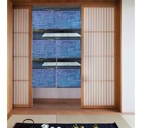 WHJSSF Programmatore Codice di programmazione Stampato Tenda per porta partizione splicing protezione della privacy adatta per cucina, bagno, stanza 86,4 x 142,2 cm