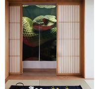 WHJSSF Serpente stampato tenda divisoria splicing protezione della privacy adatta per cucina, bagno, stanza 86,4 x 142,2 cm